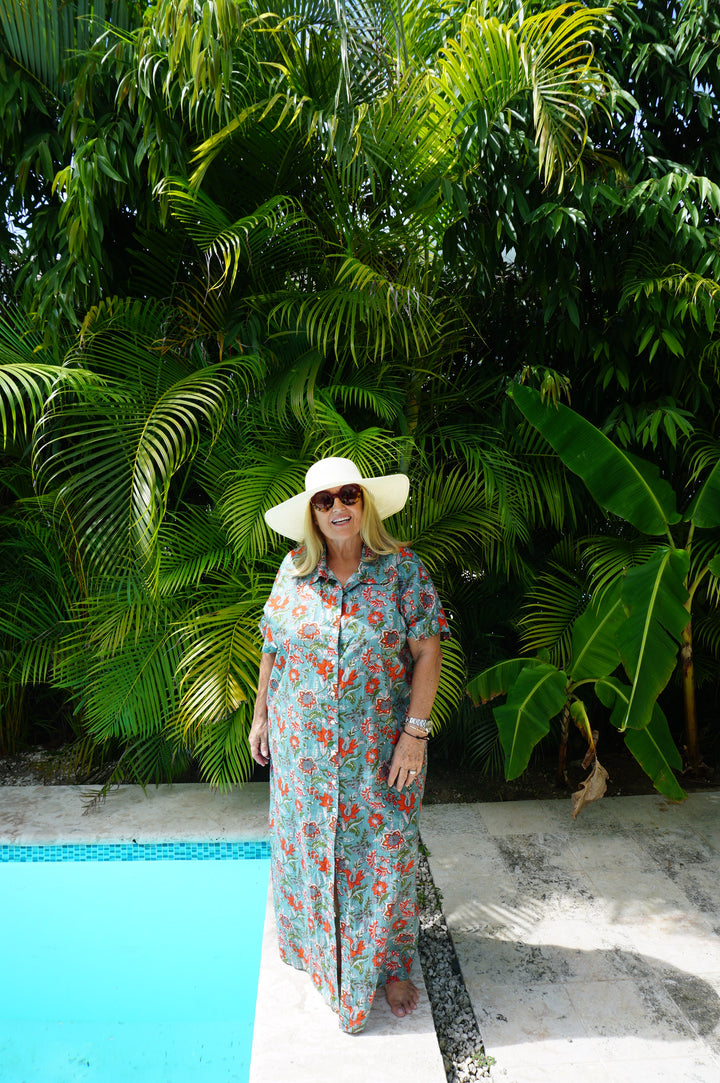 VESTIDO CONSTANZA AGUAMARINA