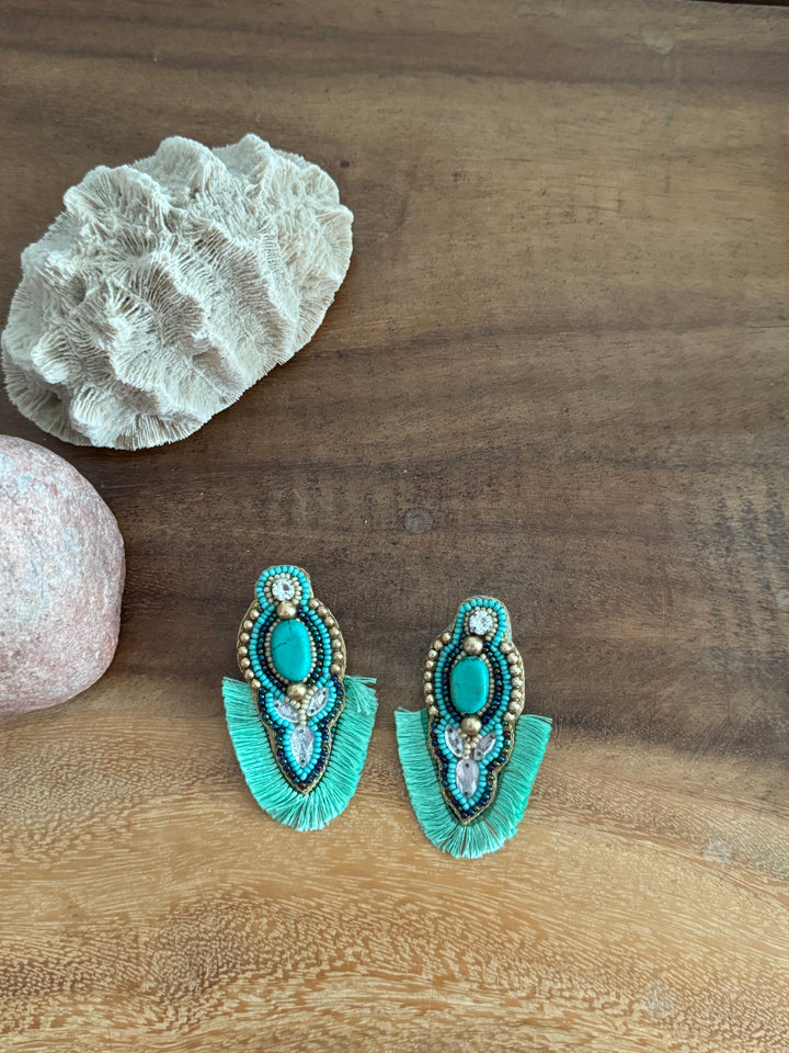 PENDIENTES FLECOS MINT