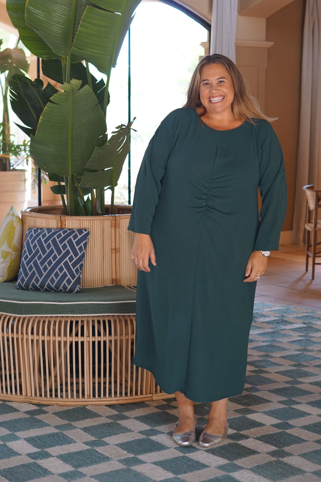 VESTIDO NUIT VERDE BOTELLA