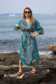 CAFTÁN CATALINA AGUAMARINA