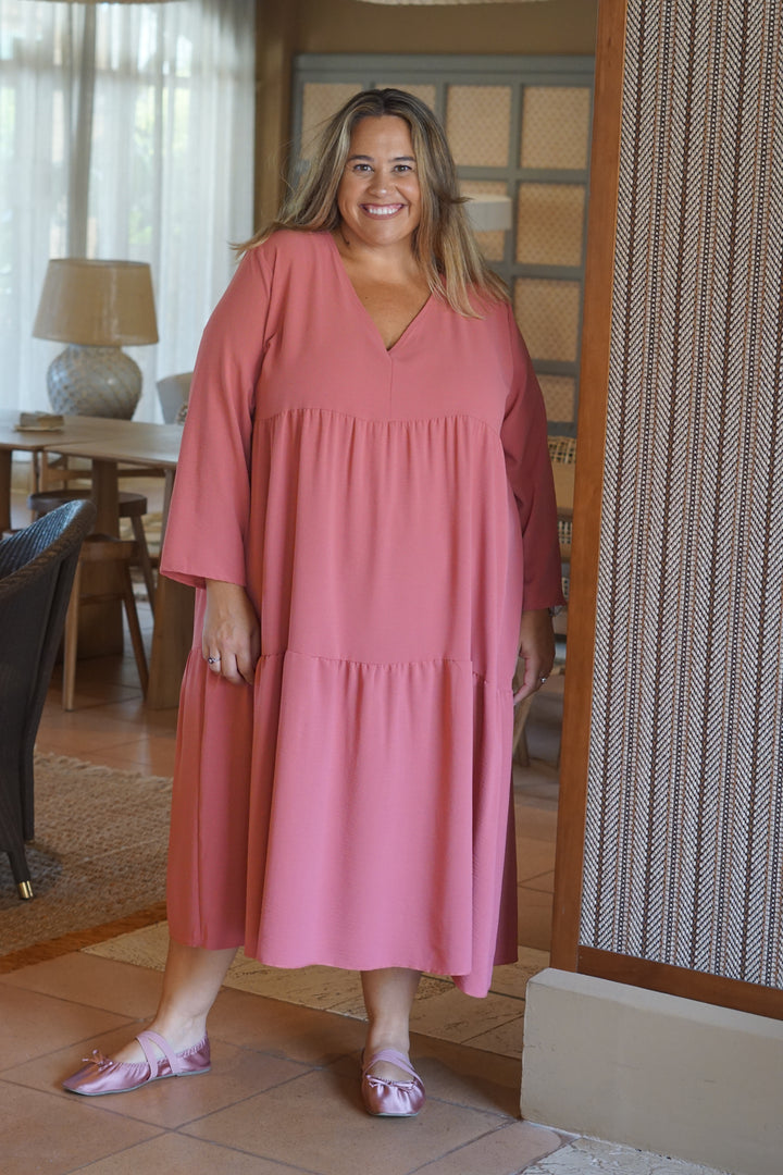 VESTIDO CAPE COLORETE