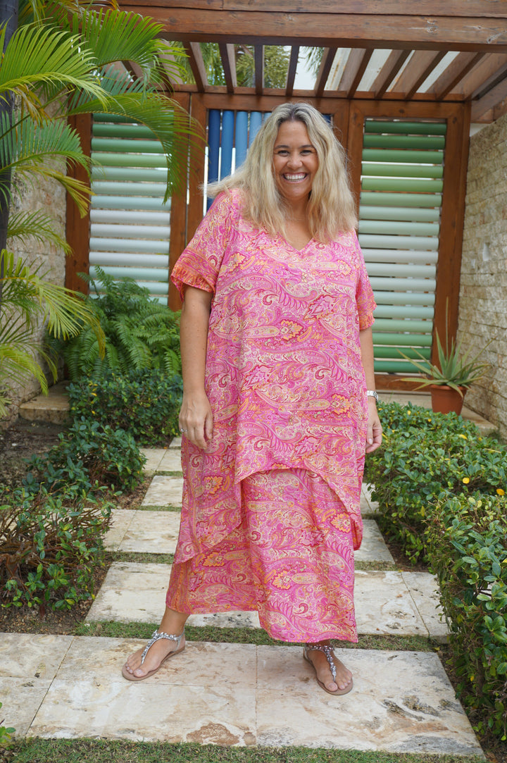 VESTIDO NEIBA FUCSIA