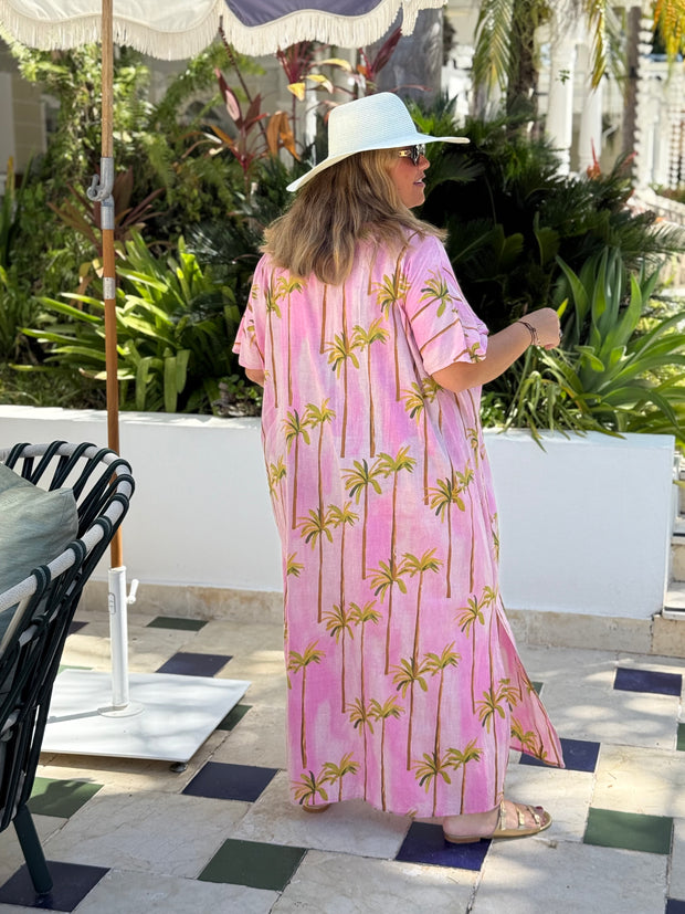 VESTIDO CLUB PALMERA ROSA