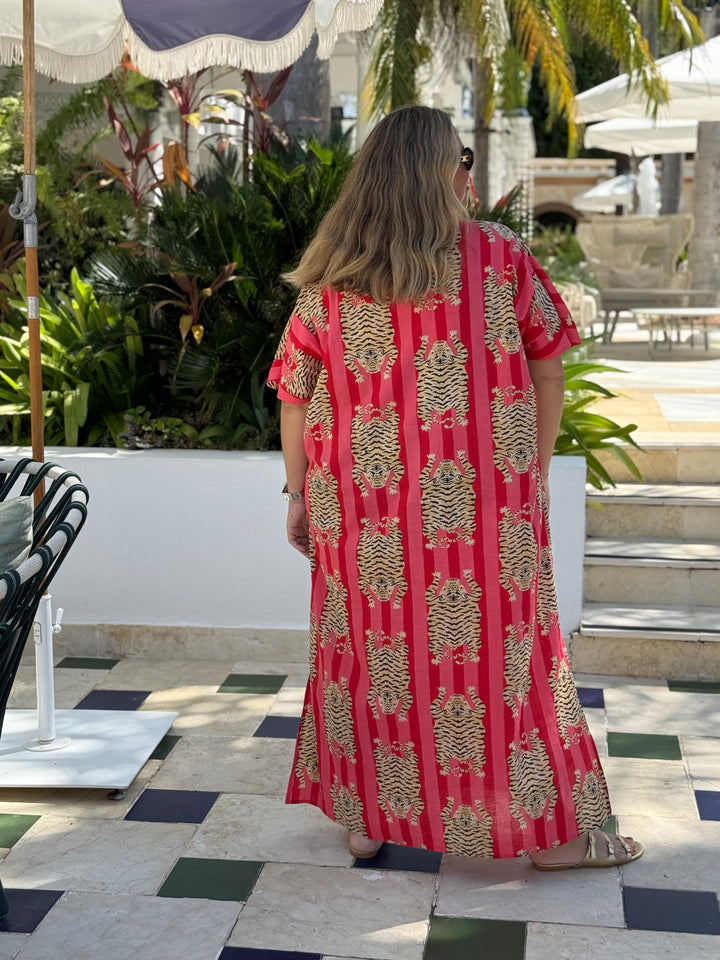 VESTIDO CLUB TIGRE ROJO