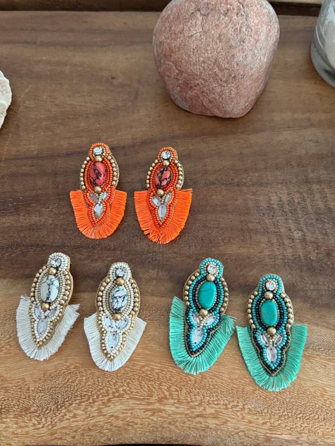 PENDIENTES FLECOS MINT