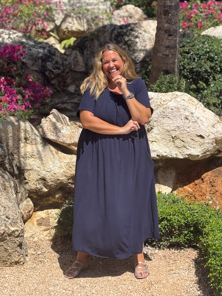 VESTIDO GRETA MARINO