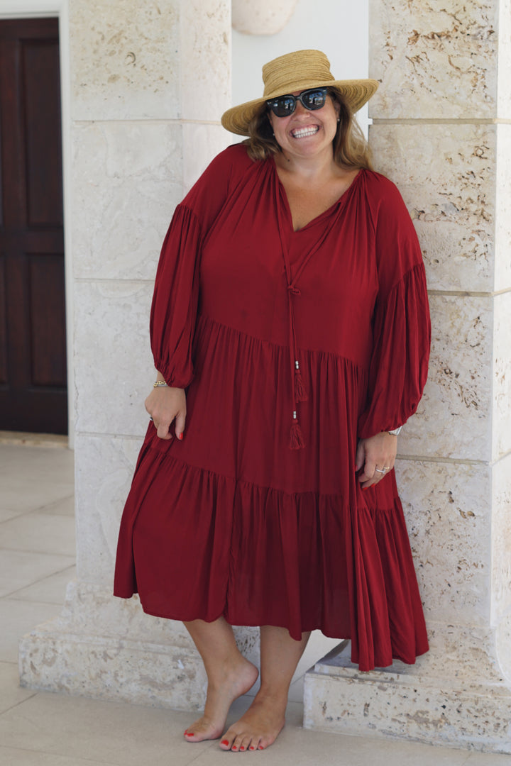 VESTIDO CELIA ROJO