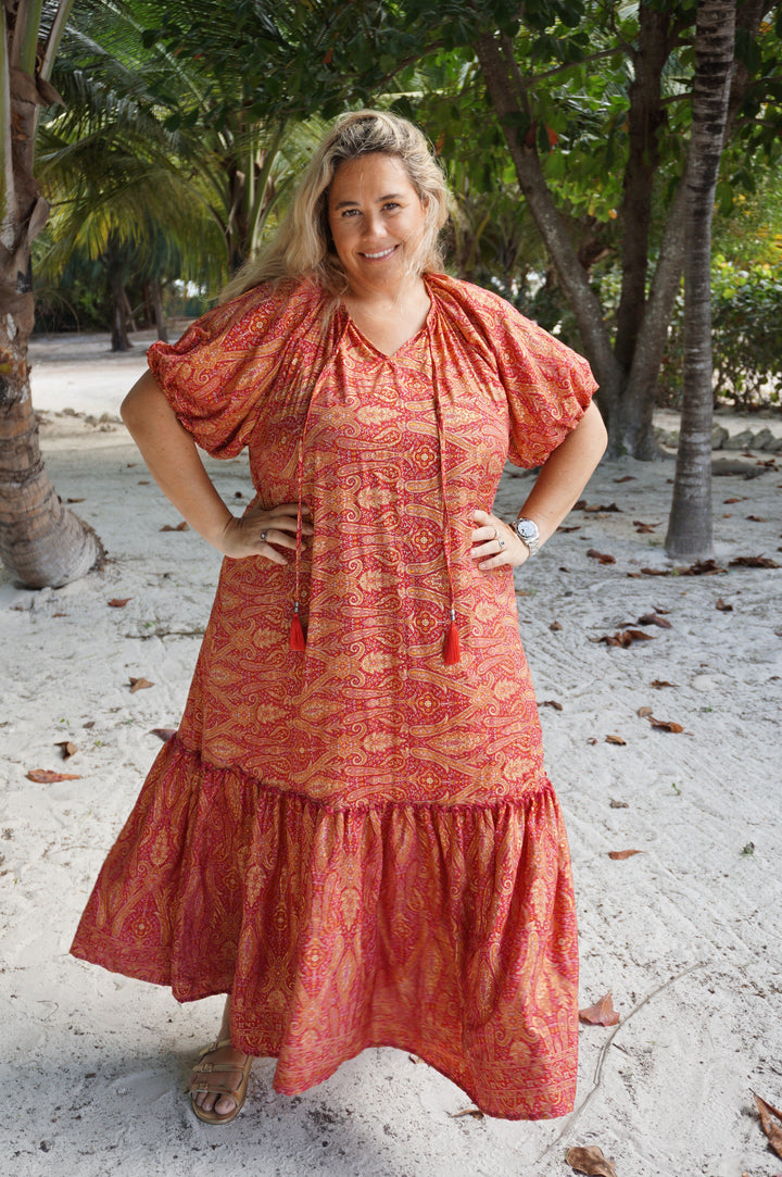 VESTIDO ISABELA ROJO