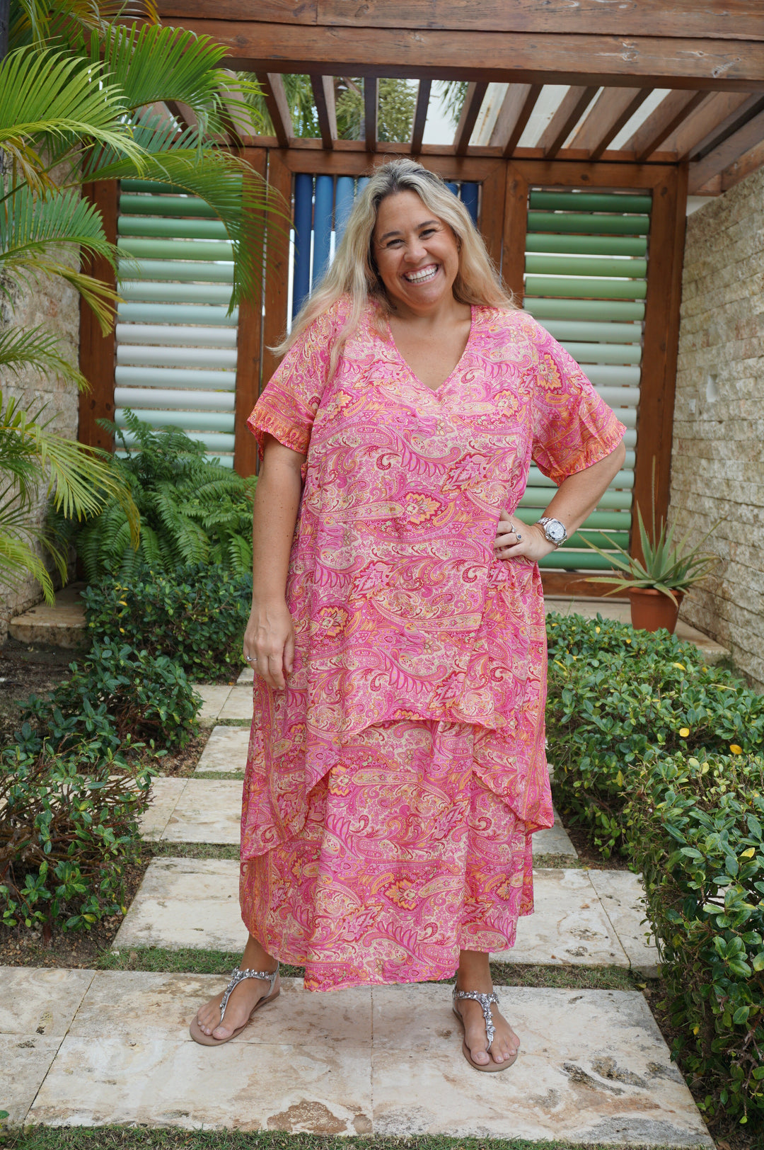 VESTIDO NEIBA FUCSIA