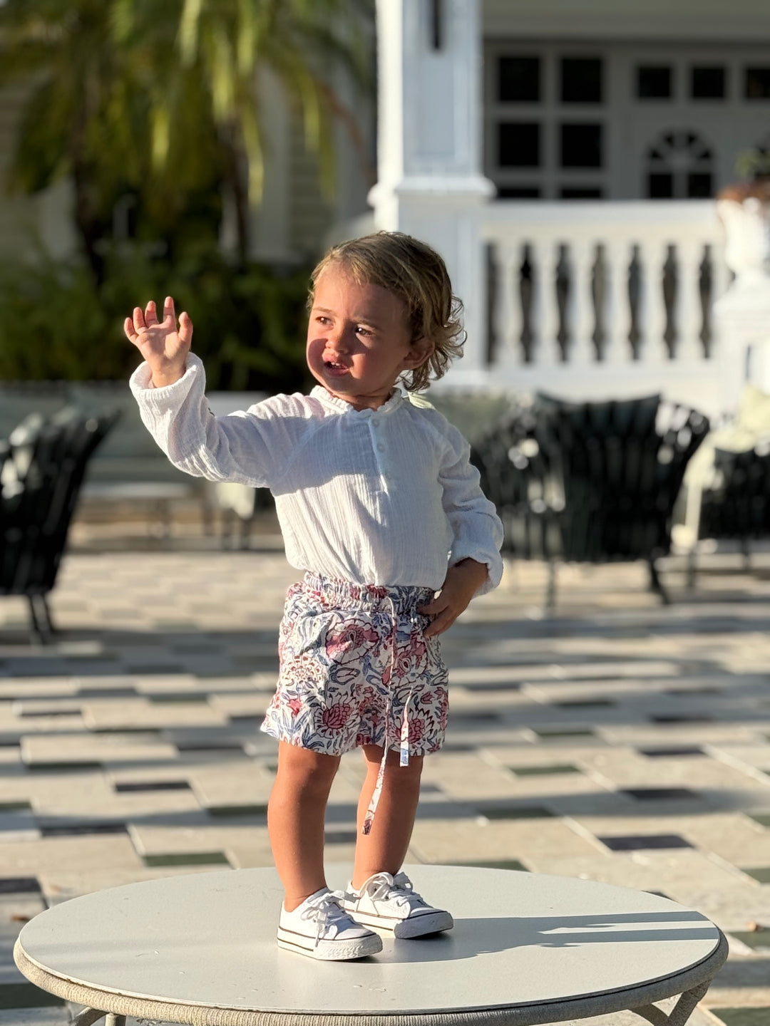 SHORT NAGUA CELESTE