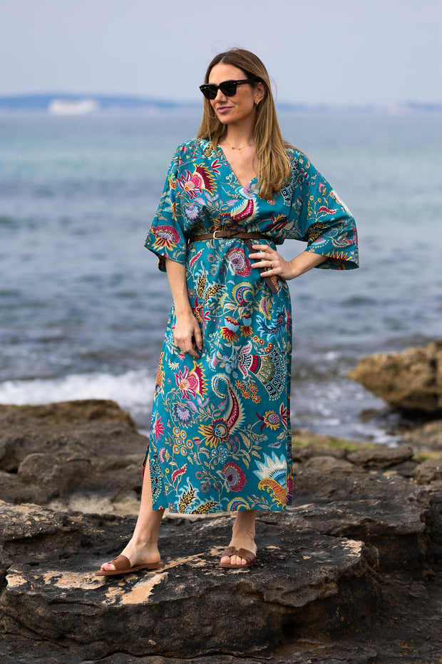 CAFTÁN CATALINA AGUAMARINA