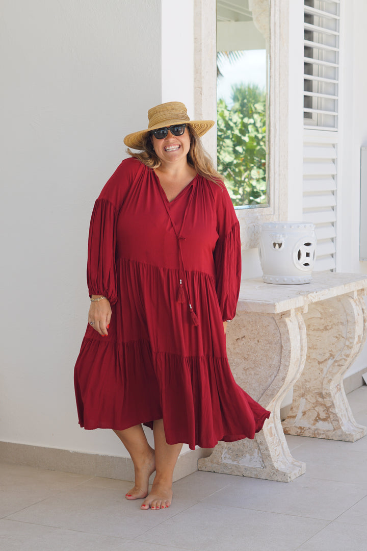 VESTIDO CELIA ROJO