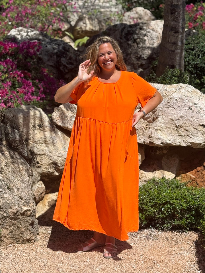 VESTIDO GRETA NARANJA