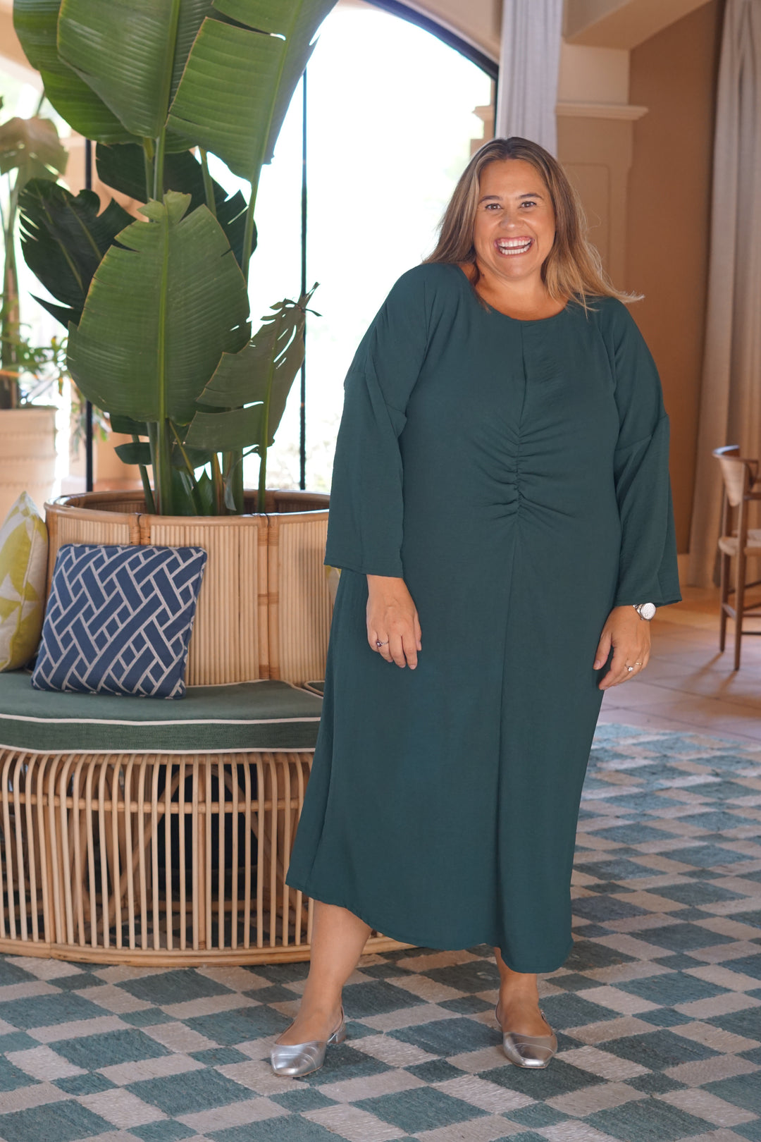 VESTIDO NUIT VERDE BOTELLA