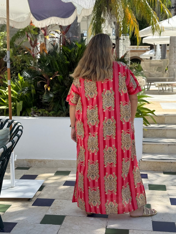 VESTIDO CLUB TIGRE ROJO