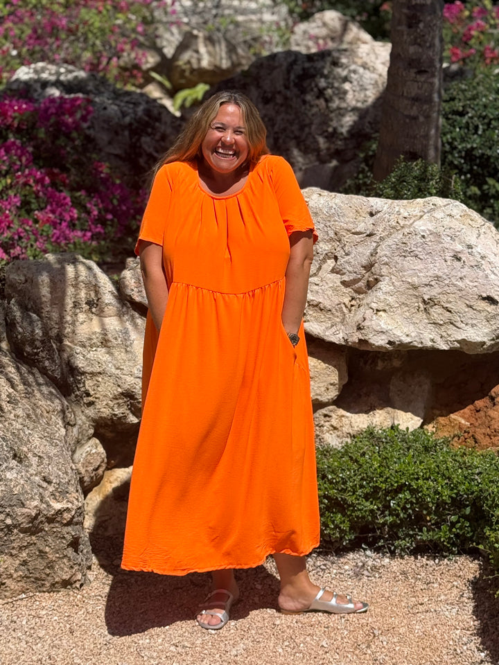 VESTIDO GRETA NARANJA