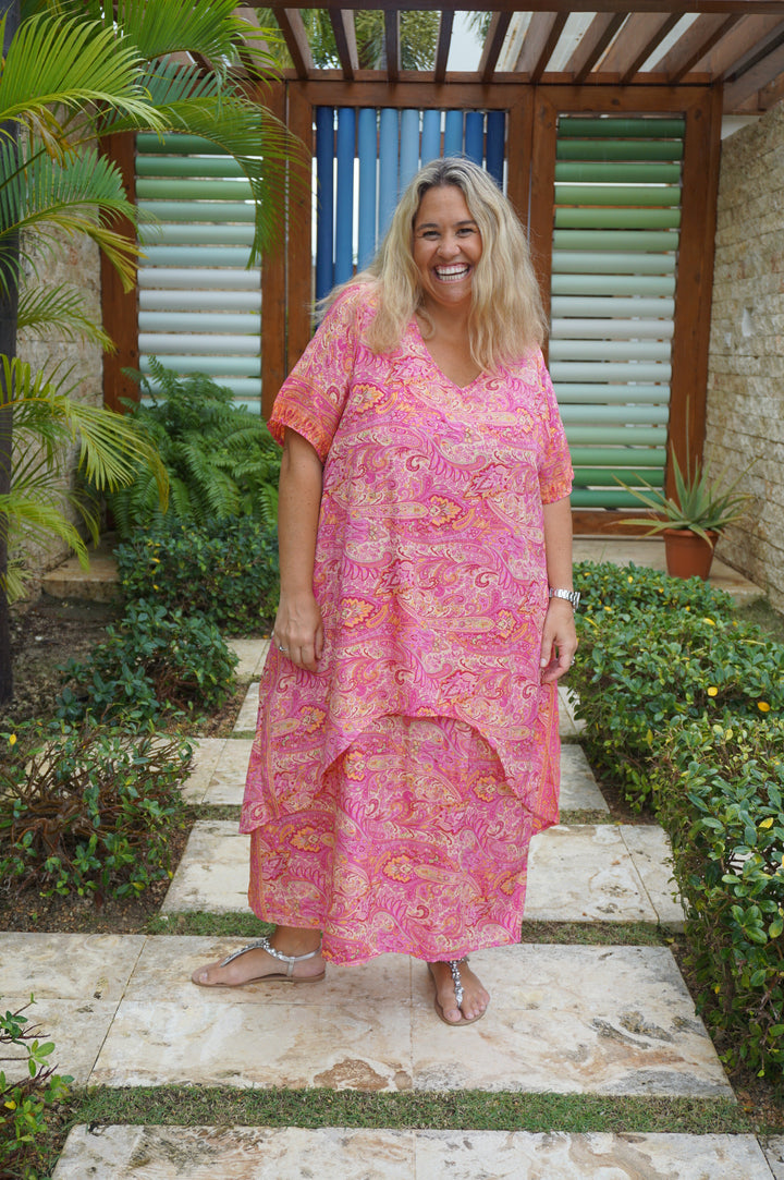 VESTIDO NEIBA FUCSIA