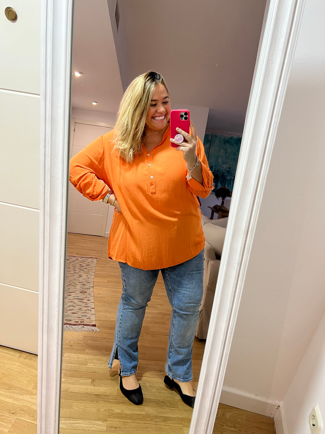 CAMISOLA DALIA NARANJA