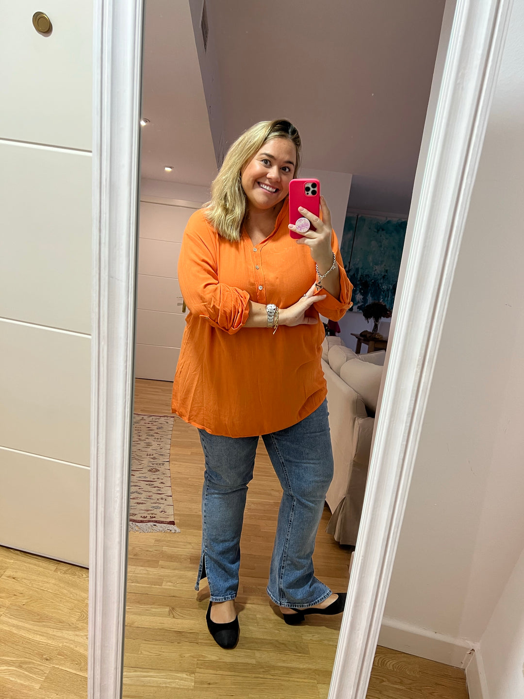 CAMISOLA DALIA NARANJA